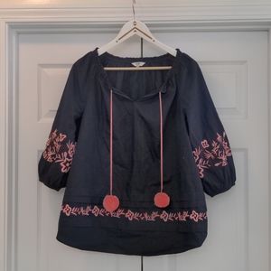 Embroidered boho blouse
